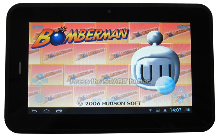 Bomberman на экране планшета Prestigio