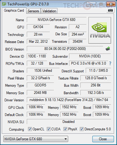 Обновление Bios Geforce Gtx560