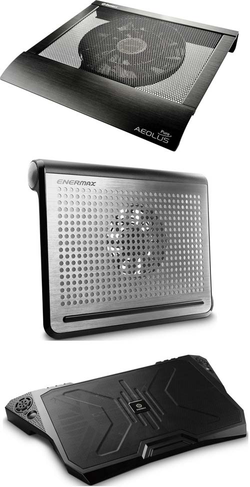 Enermax представляет кулеры для ноутбуков Aeolus Pure, TwisterOdio 18 и AeroOdio