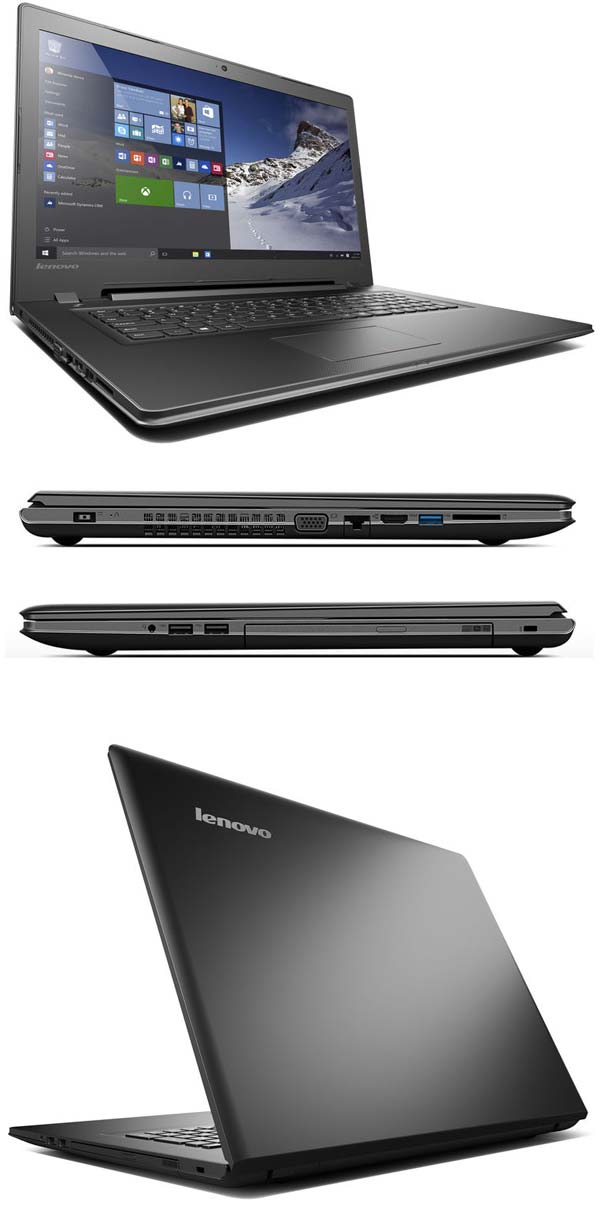 На фото показан ноутбук Lenovo Ideapad 300 17.3
