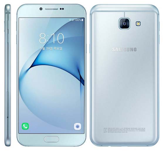 На фото показан фаблет Samsung Galaxy A8 (2016)